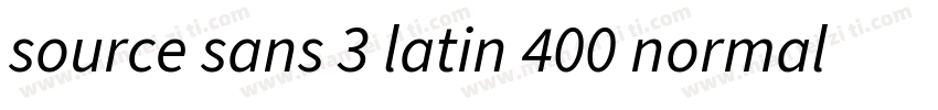 source sans 3 latin 400 normal字体转换
